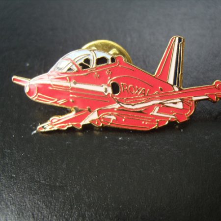 Red Arrows Hawk Side View Banking Pin Badge