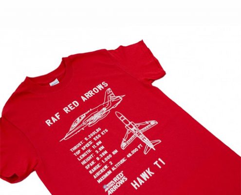 Red Arrows Hawk T1 Plan T-shirt 1