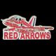 Red Arrows Hawk & Wording Pin Badge