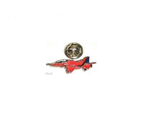 Small Red Arrows Hawk Side View Pin Badge
