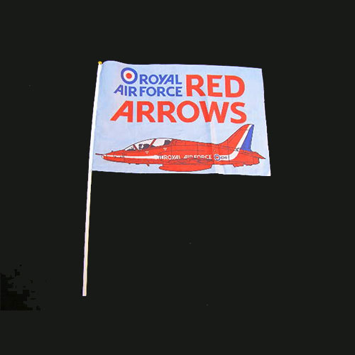 Red Arrows Hand Held Flag