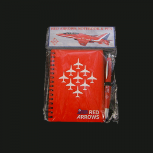 Red Arrows Notebook And Pen