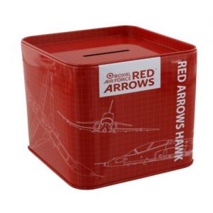 Red Arrows Tin Money Box