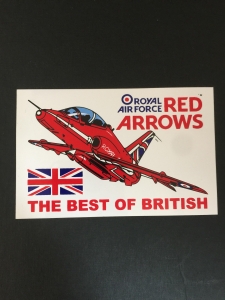 Red Arrows Hawk Car Sticker