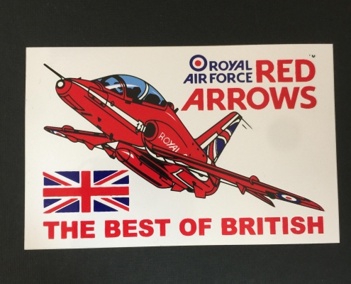Red Arrows Hawk Car Sticker