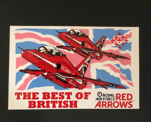 Red Arrows Synchro Pair Car Sticker