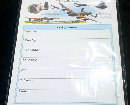 Lancaster Bomber Weekly Planner