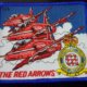 RAF Red Arrows 3 Plane & Crest Embrodered Patch