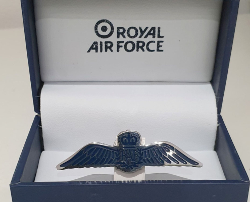 RAF Wings Pin Badge Boxed