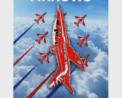 Red Arrows Enamel Hawk Magnet