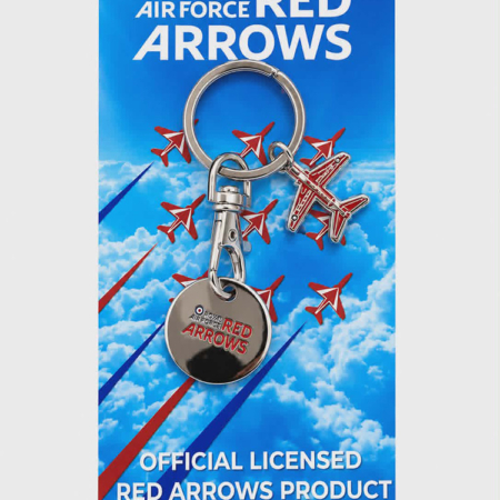 Red Arrows Trolley Coin Keyring