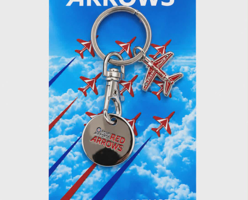Red Arrows Trolley Coin Keyring